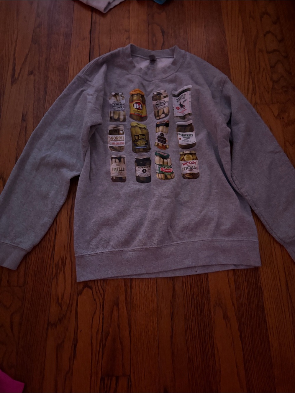 Gildan Gray Crewneck Sweatshirt with Jar Graphic